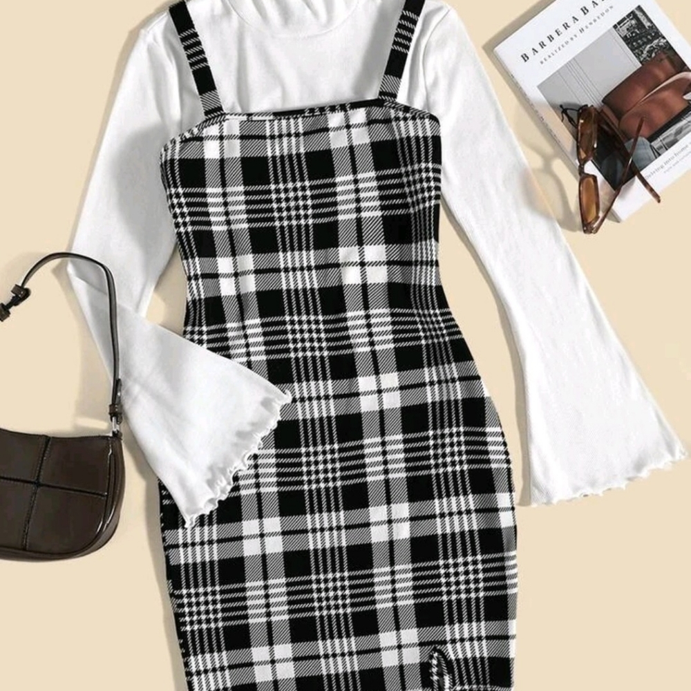 Plaid Cami Dress